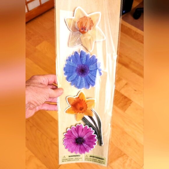 x2 Crafter's Square Stickers Autocollant Butterflies & Flowers Large Bundle lot - Picture 2 of 16